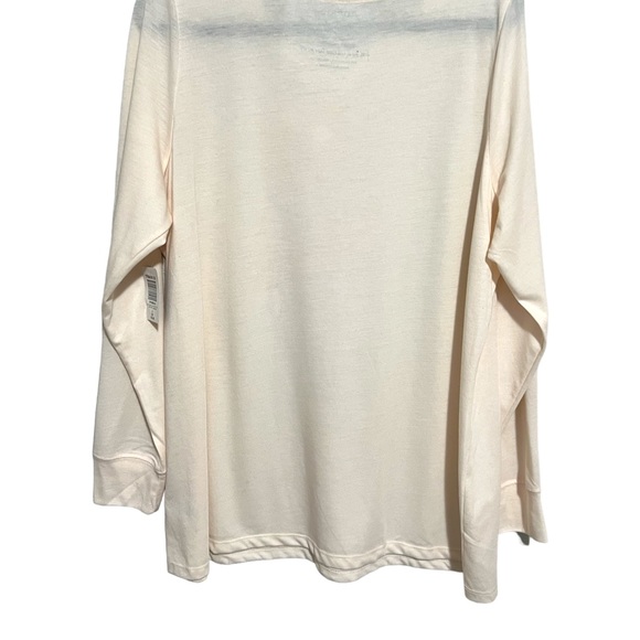 Torrid Smiley Doodles Classic Fit Crew Neck Long Sleeve Embroidery Tee NWT - Picture 6 of 7